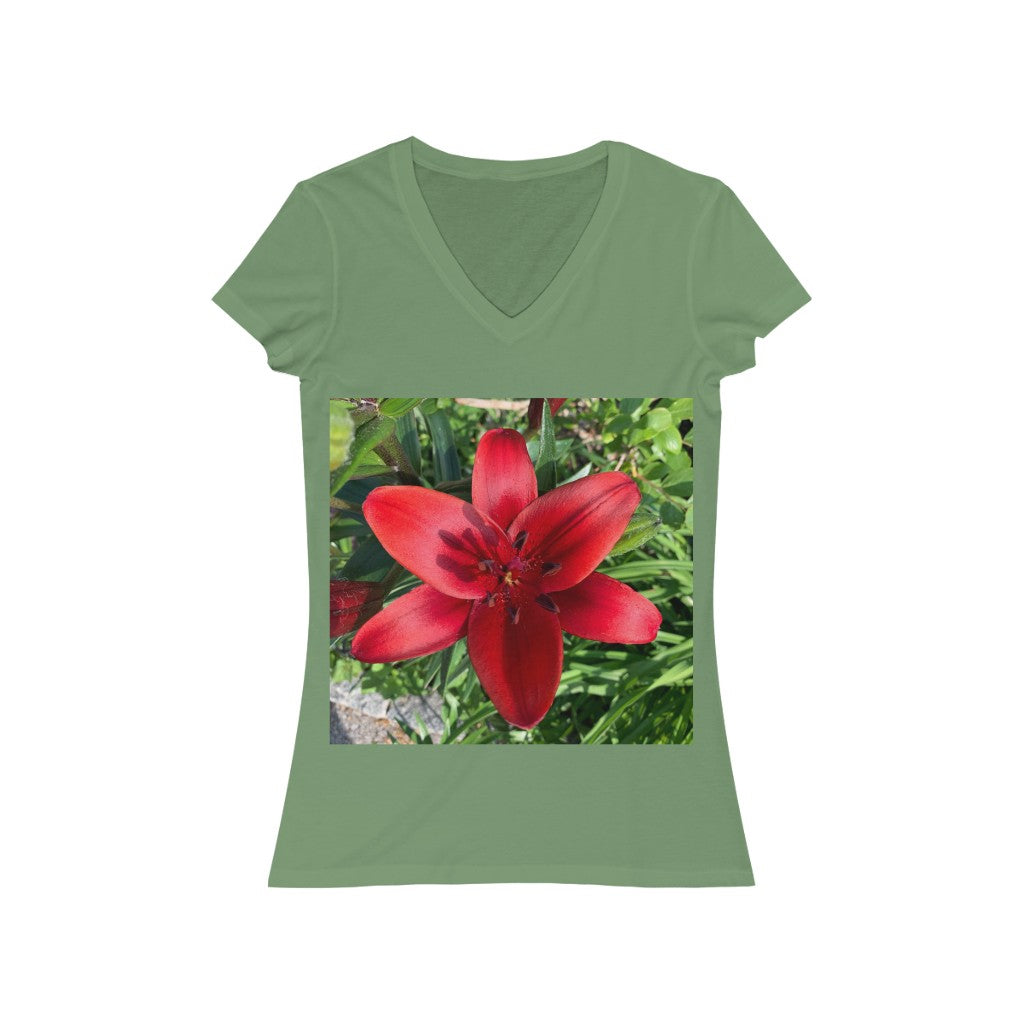 Lily - Women's Jersey Short Sleeve V-Neck Tee