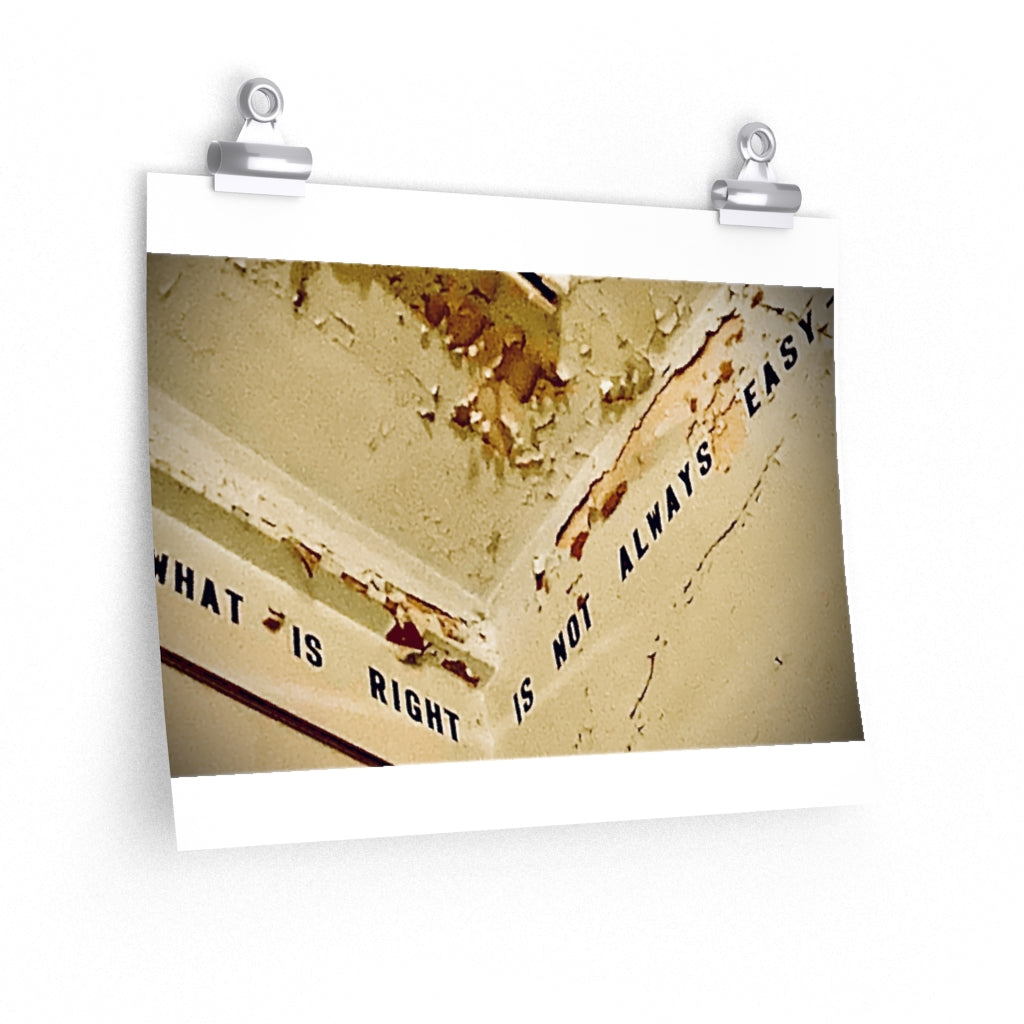 Not Always Easy -  Premium Matte poster