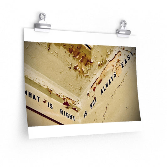 Not Always Easy -  Premium Matte poster