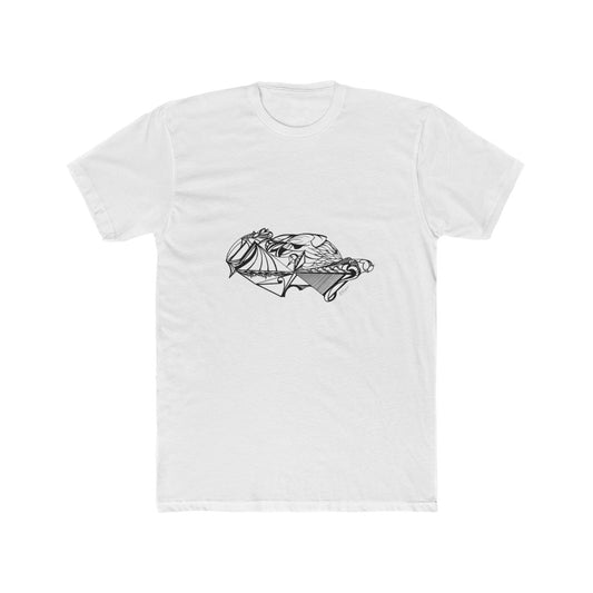 "#6" - Men's Cotton Crew Tee