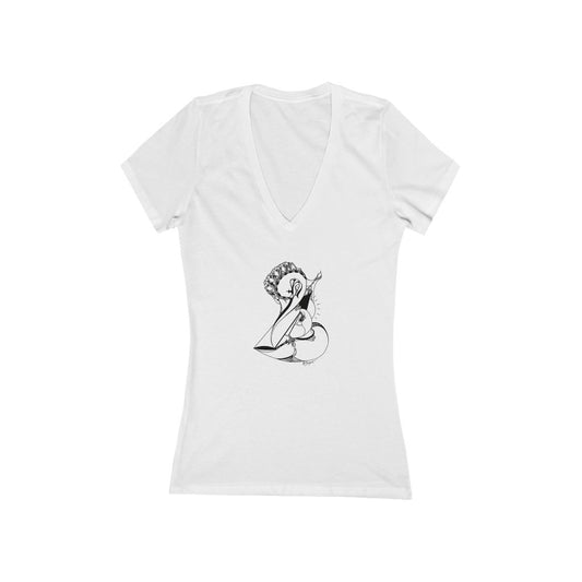 "Cornucopia" - Women's Jersey Short Sleeve V-Neck Tee