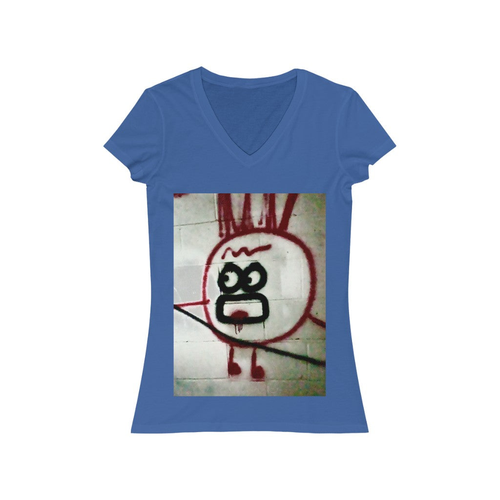 Mr. Cherry - Women's Jersey Short Sleeve V-Neck Tee