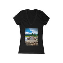Load image into Gallery viewer, Yosemite Bridge - Women&#39;s Jersey Short Sleeve V-Neck Tee
