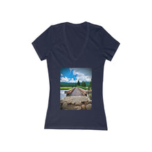 Load image into Gallery viewer, Yosemite Bridge - Women&#39;s Jersey Short Sleeve V-Neck Tee

