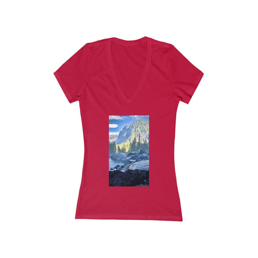 Yosemite Falls - Women's Jersey Short Sleeve V-Neck Tee
