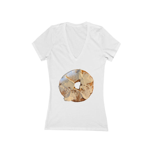Bagel & Cream Cheese - Women's Jersey Short Sleeve V-Neck Tee