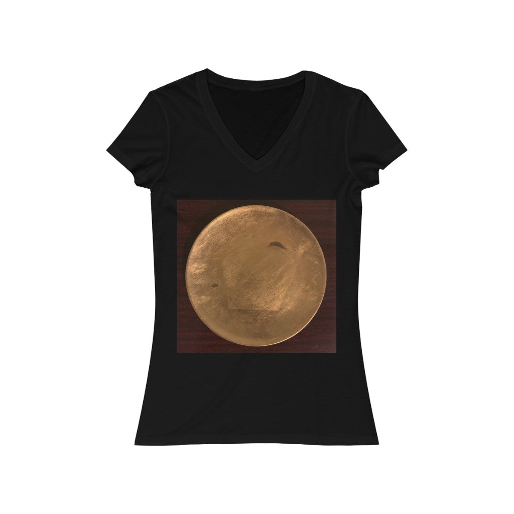 Gold Plate - Women's Jersey Short Sleeve V-Neck Tee