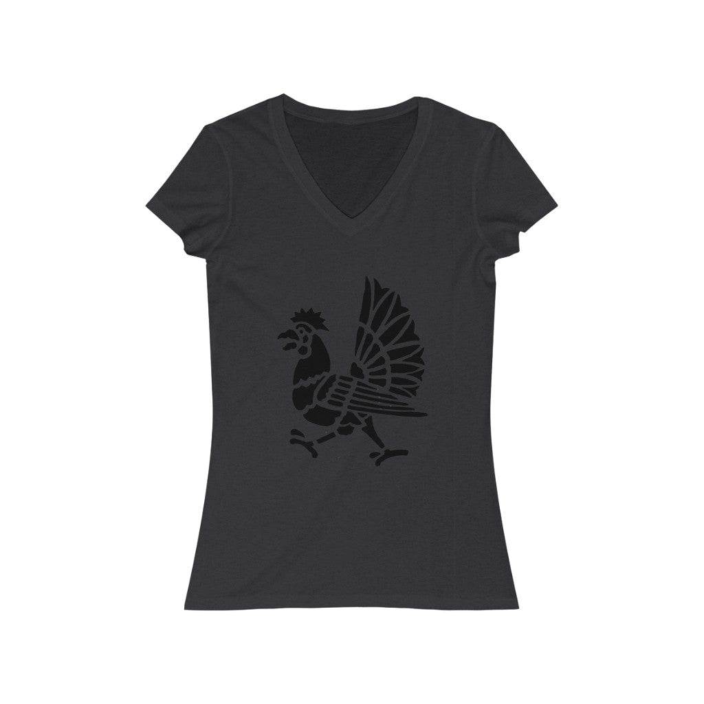 Bird 3 - Women's Jersey Short Sleeve V-Neck Tee