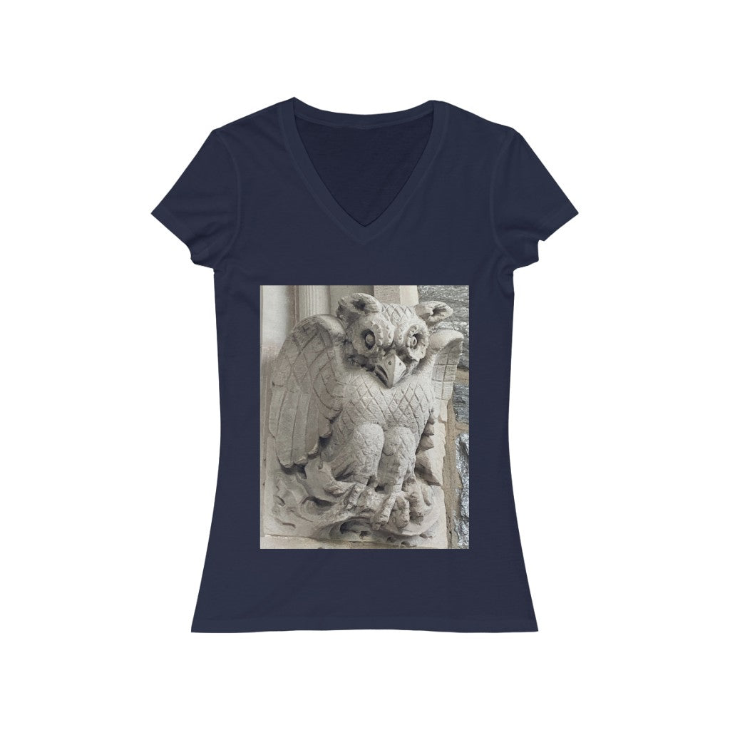 Face 4 - Women's Jersey Short Sleeve V-Neck Tee
