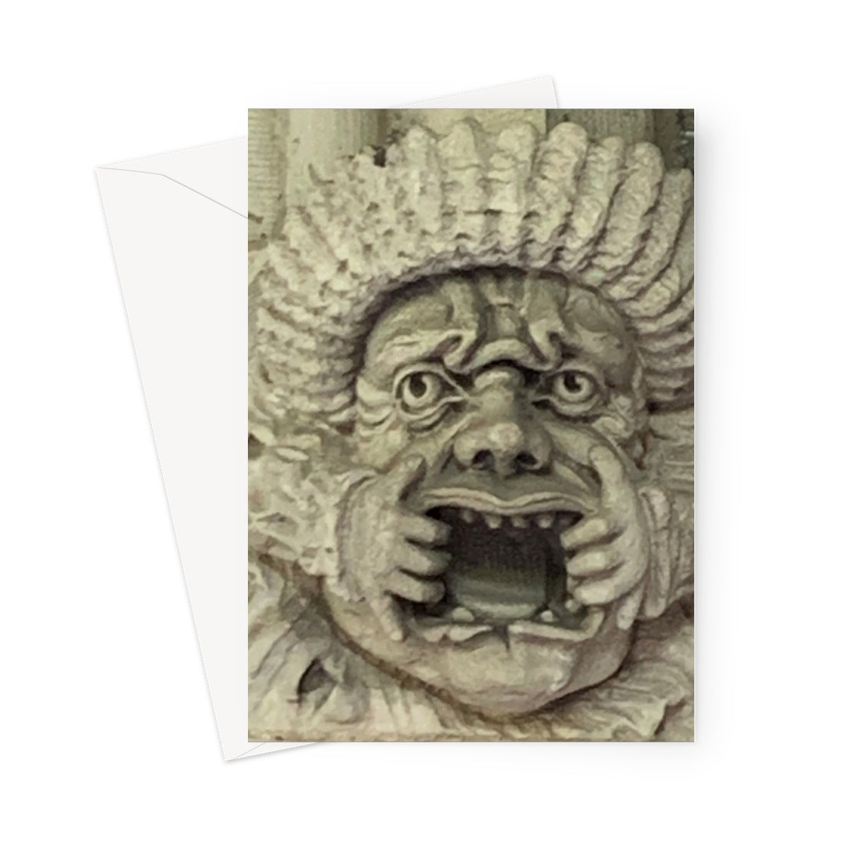 Face 1 Greeting Card