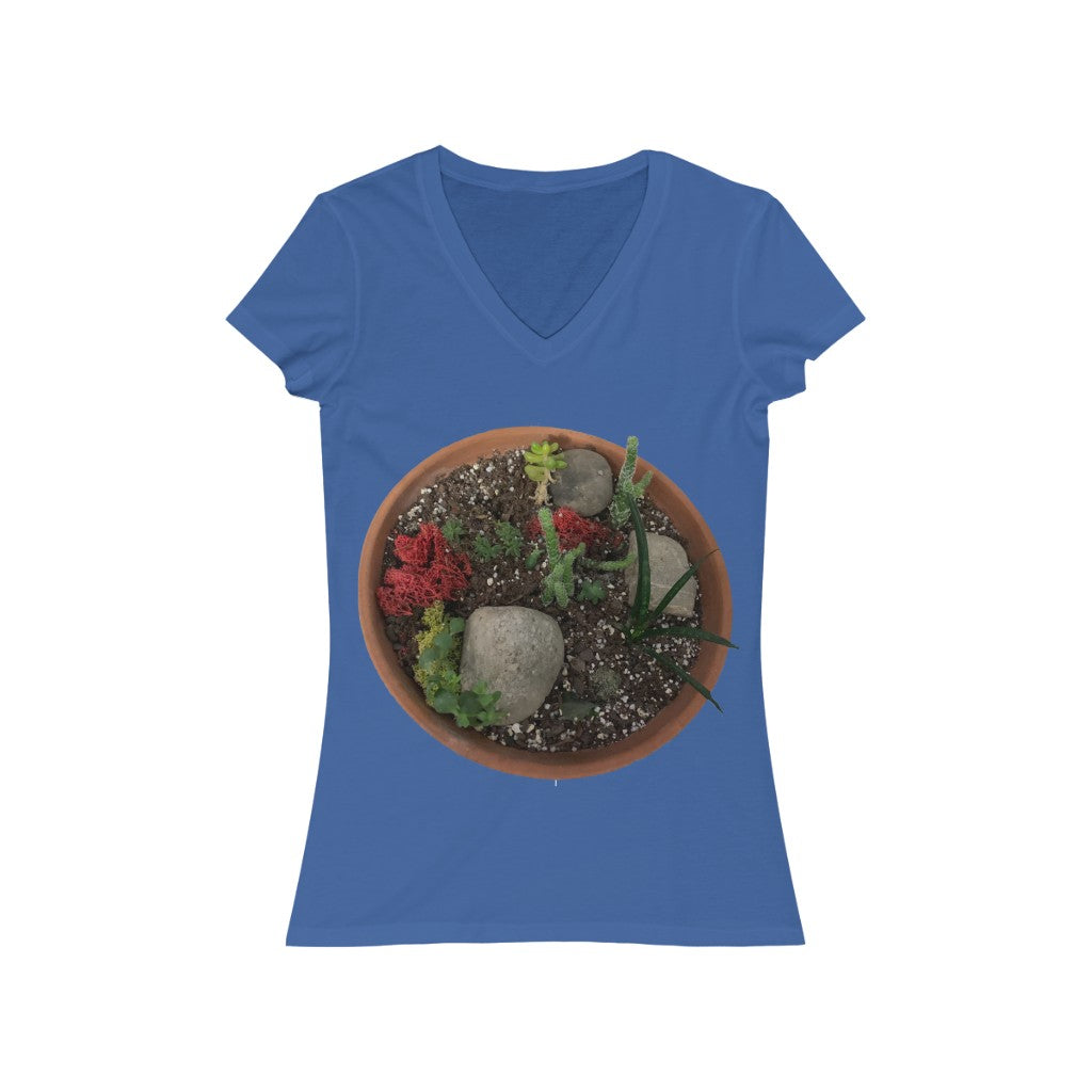 Mini Desert - Women's Jersey Short Sleeve V-Neck Tee