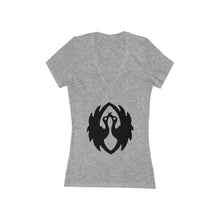 Load image into Gallery viewer, Cranes - Women&#39;s Jersey Short Sleeve V-Neck Tee
