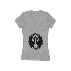 Cranes - Women's Jersey Short Sleeve V-Neck Tee