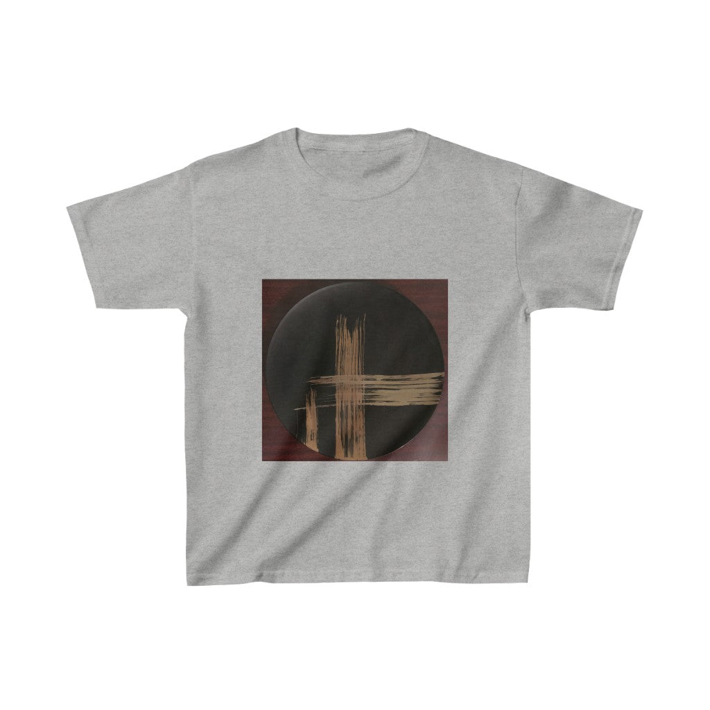 Black Plate with Gold Streaks - Kids Heavy Cotton™ Tee