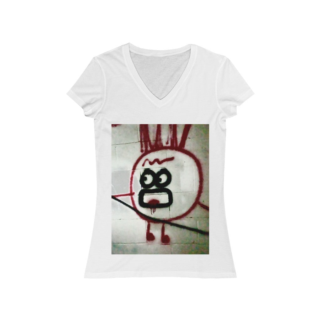 Mr. Cherry - Women's Jersey Short Sleeve V-Neck Tee