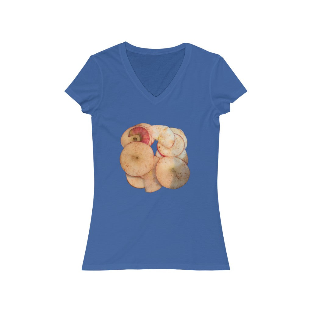 Spiced Apples - Women's Jersey Short Sleeve V-Neck Tee