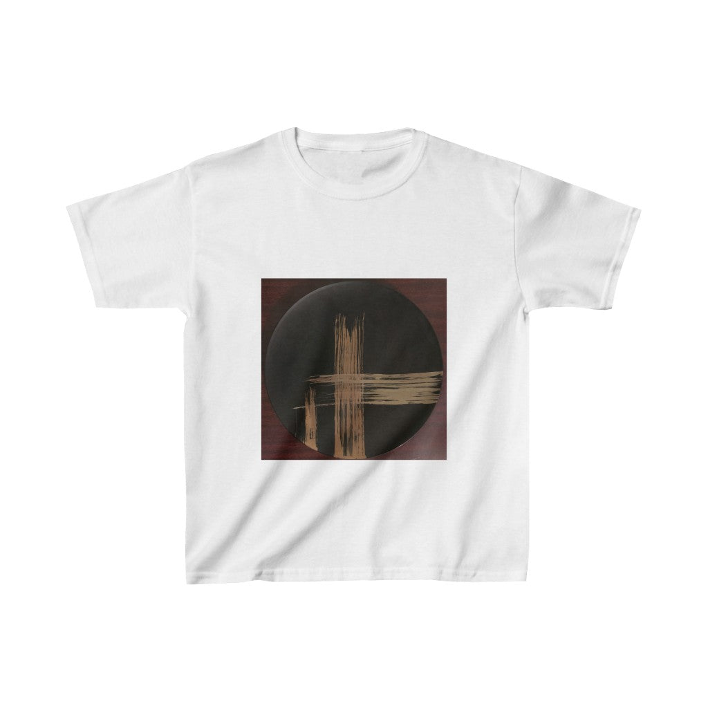Black Plate with Gold Streaks - Kids Heavy Cotton™ Tee
