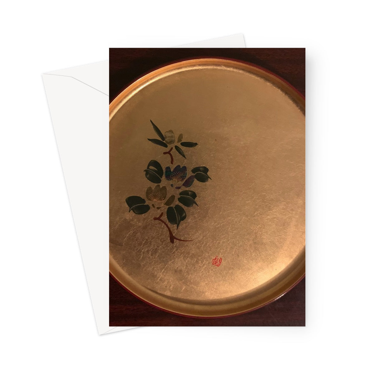 Gold Plate 2 Greeting Card