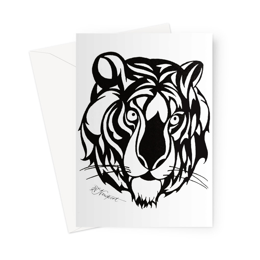 Bengal Tiger Head Greeting Card