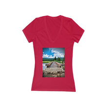Load image into Gallery viewer, Yosemite Bridge - Women&#39;s Jersey Short Sleeve V-Neck Tee
