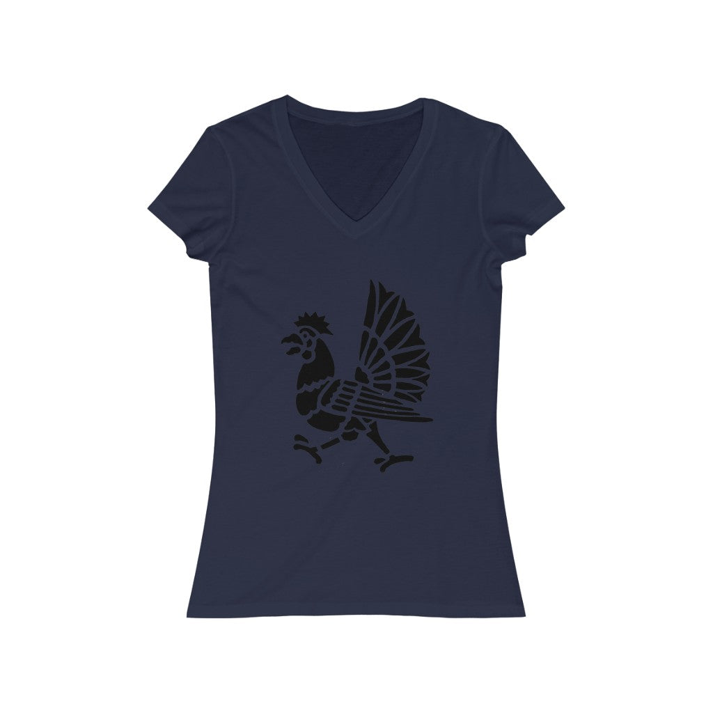 Bird 3 - Women's Jersey Short Sleeve V-Neck Tee