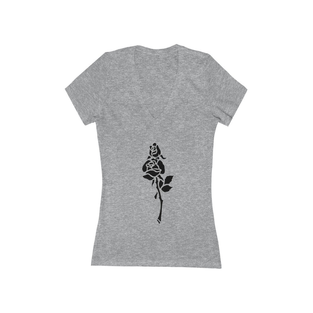 Flower 8 - Women's Jersey Short Sleeve V-Neck Tee
