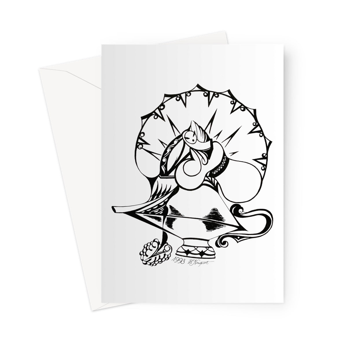 Aladdin's Lamp Greeting Card