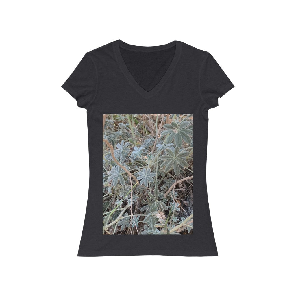 Plant 1 - Women's Jersey Short Sleeve V-Neck Tee