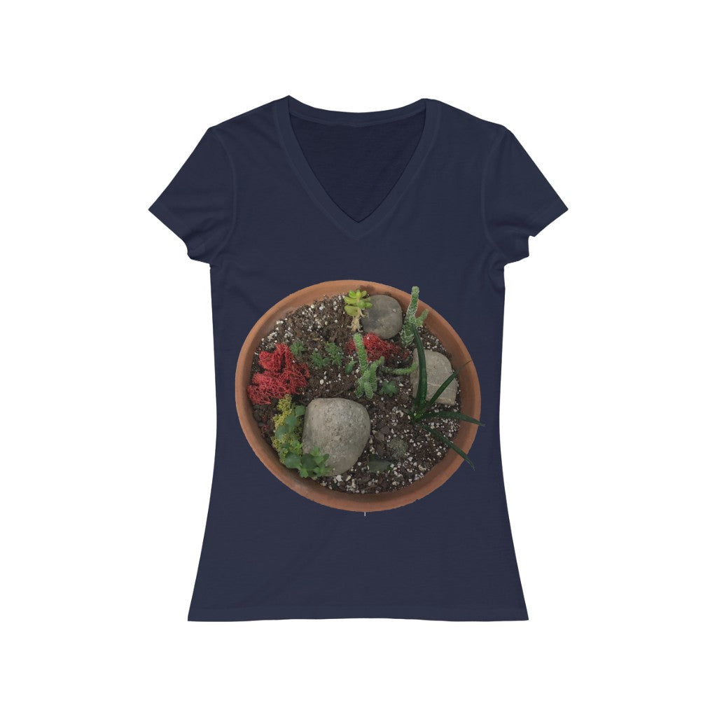 Mini Desert - Women's Jersey Short Sleeve V-Neck Tee