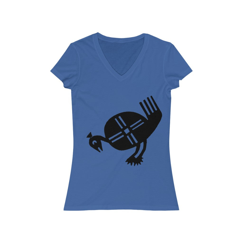 Bird From Art Room 1 - Women's Jersey Short Sleeve V-Neck Tee