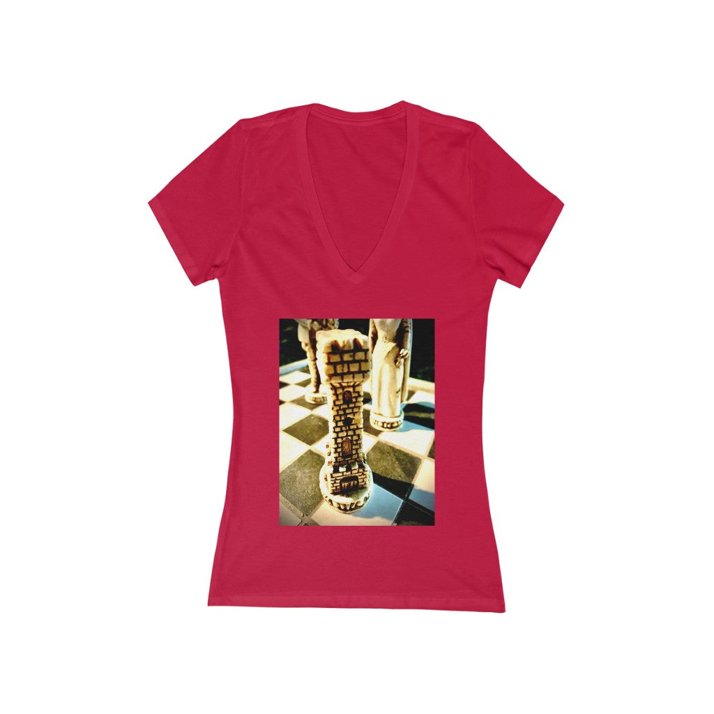 Rook - Women's Jersey Short Sleeve V-Neck Tee