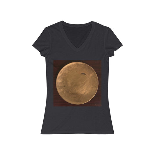 Gold Plate - Women's Jersey Short Sleeve V-Neck Tee