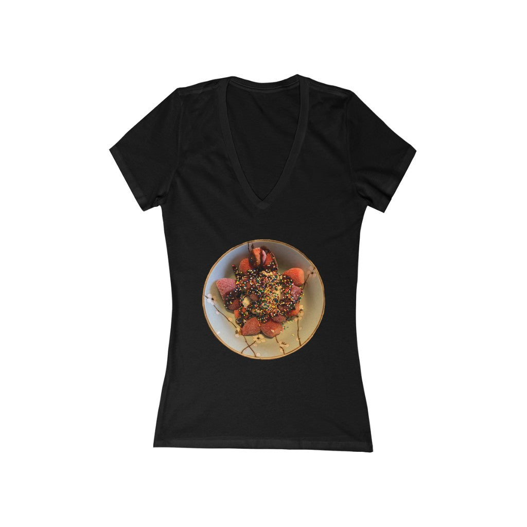 A Child's Delight - Women's Jersey Short Sleeve V-Neck Tee