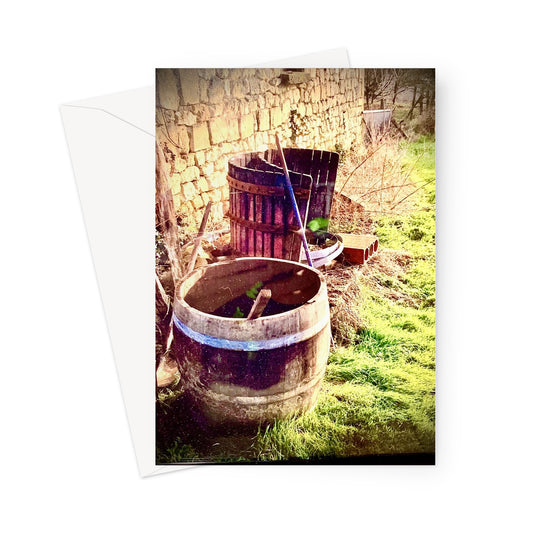 Barrels in Loire Valley Greeting Card