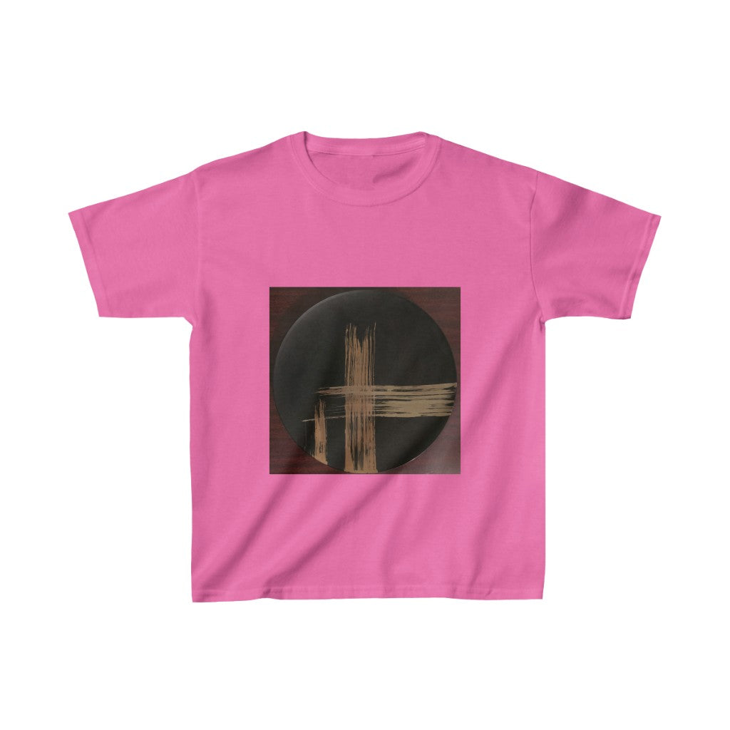 Black Plate with Gold Streaks - Kids Heavy Cotton™ Tee
