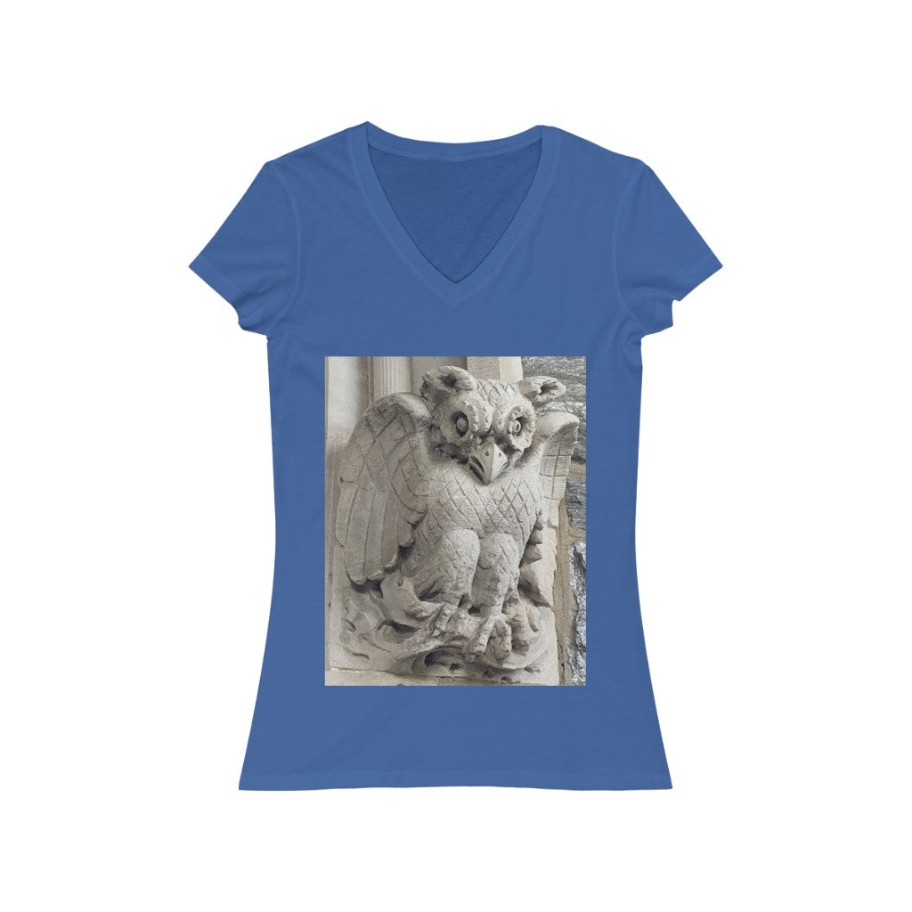 Face 4 - Women's Jersey Short Sleeve V-Neck Tee