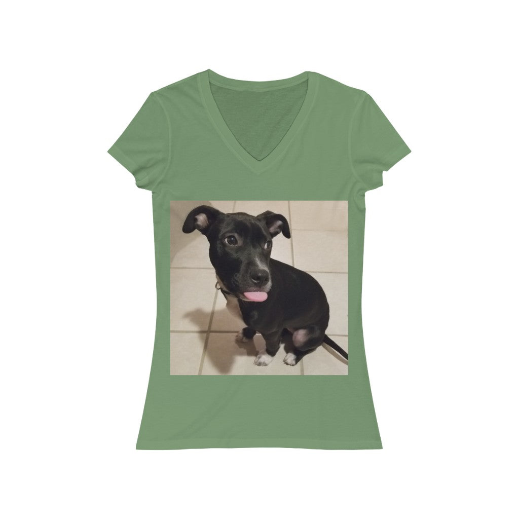 Cutey 2 - Women's Jersey Short Sleeve V-Neck Tee