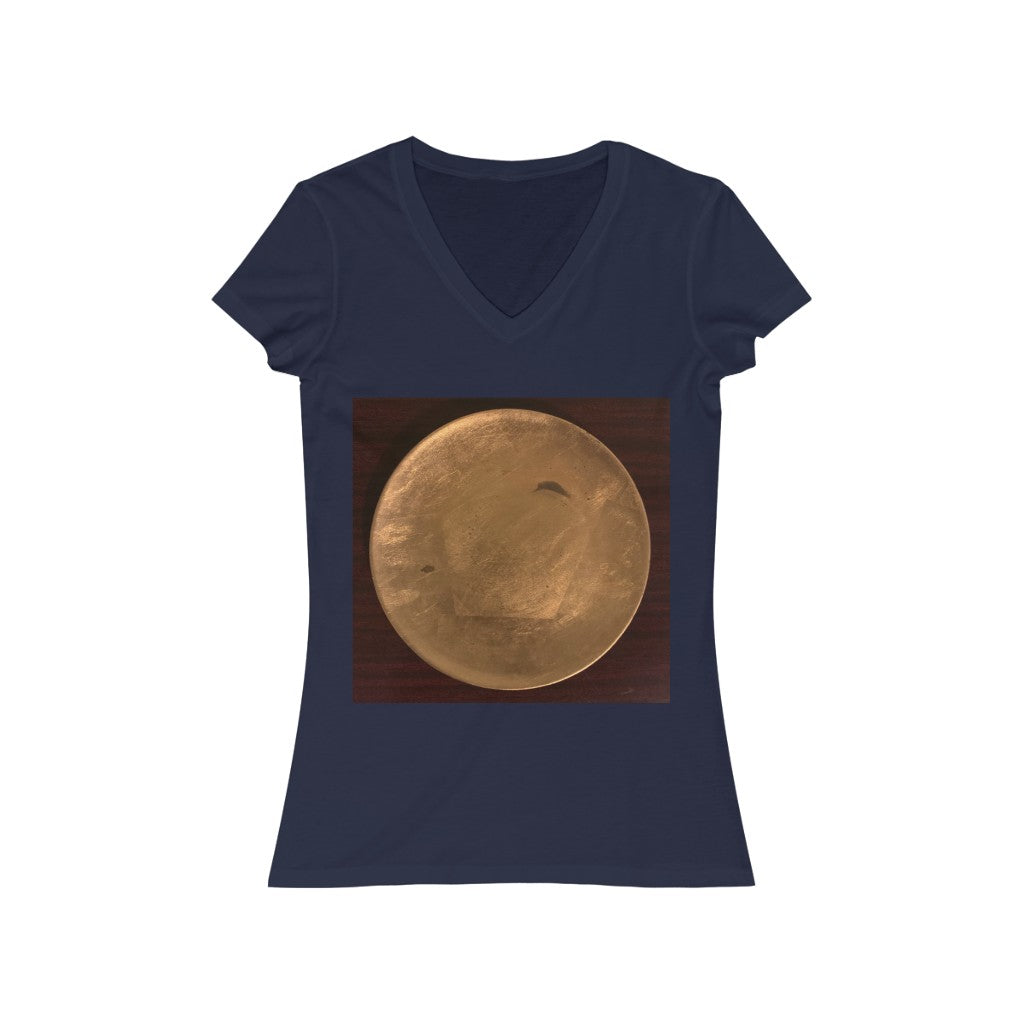 Gold Plate - Women's Jersey Short Sleeve V-Neck Tee