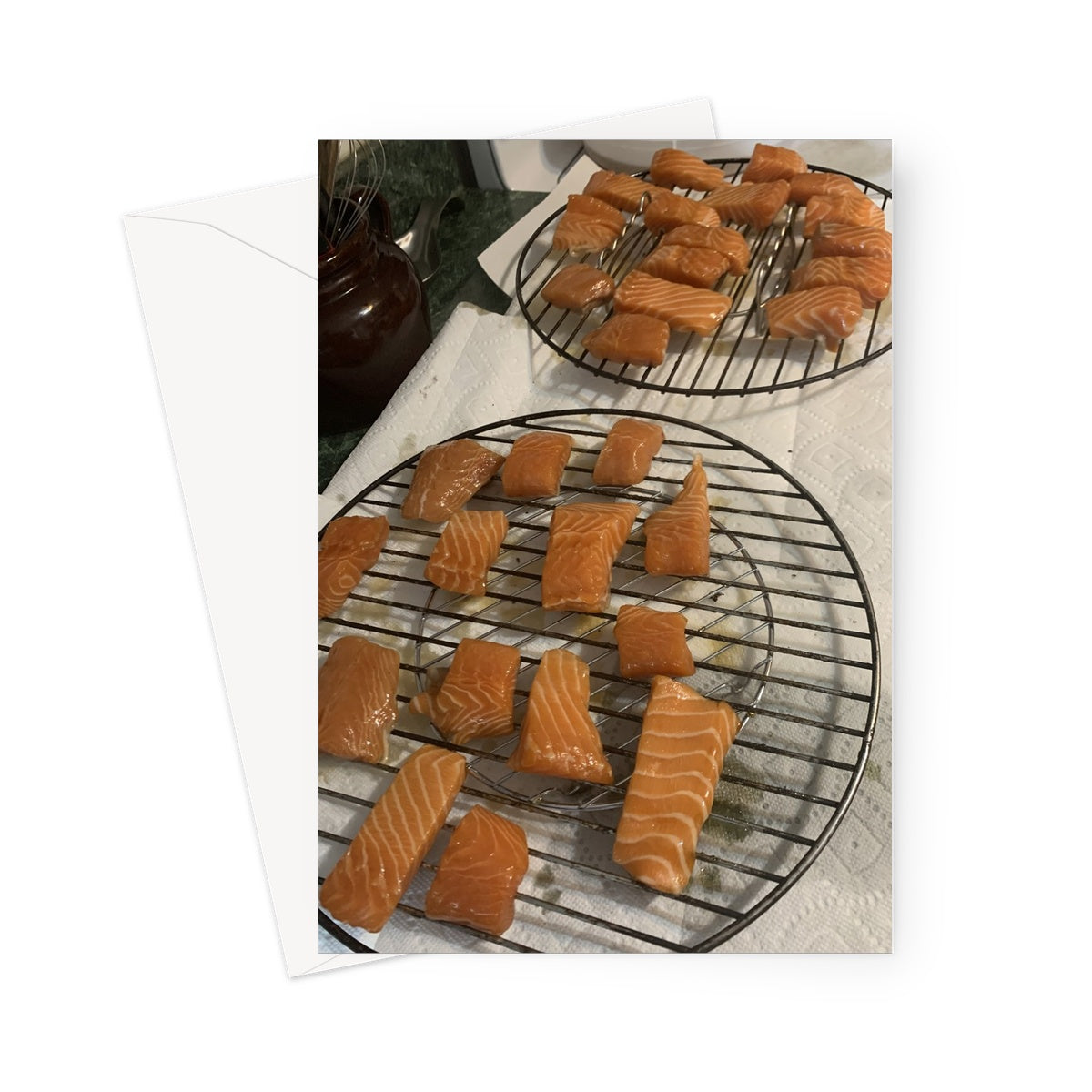 Almost Smoked Salmon Greeting Card