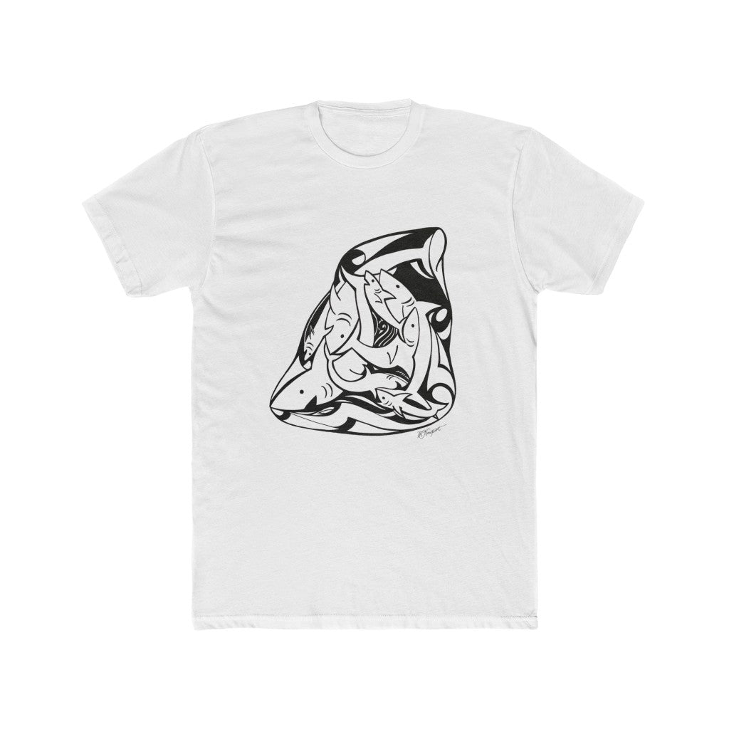 "Tiburones" (Sharks) - Men's Cotton Crew Tee