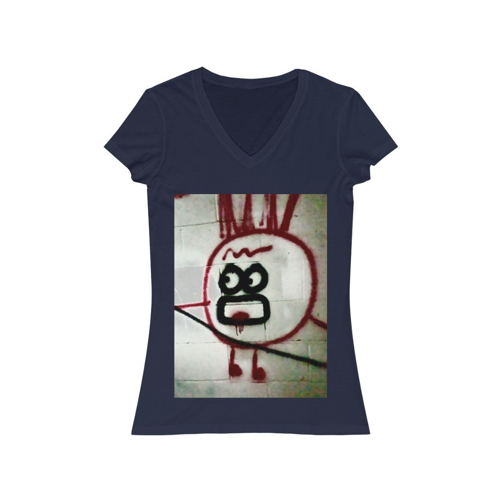 Mr. Cherry - Women's Jersey Short Sleeve V-Neck Tee