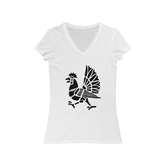 Bird 3 - Women's Jersey Short Sleeve V-Neck Tee