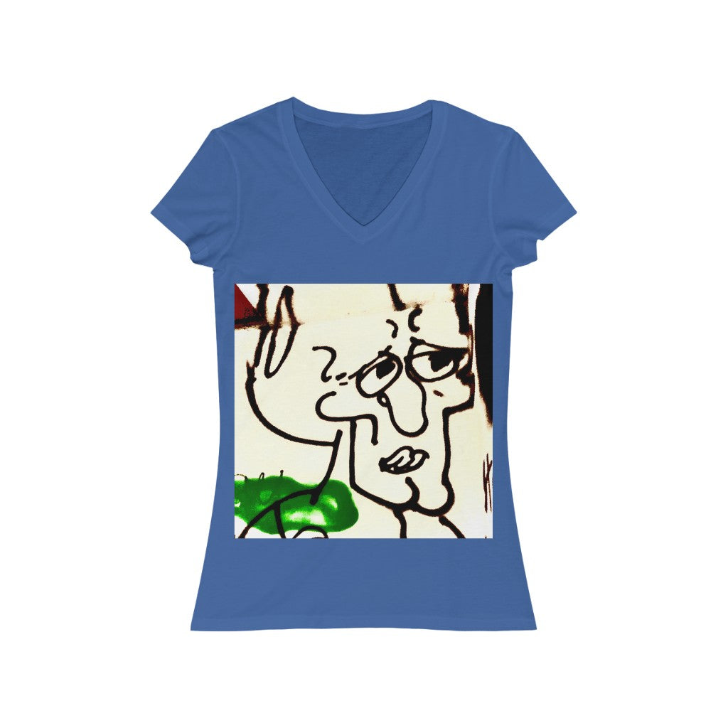 Chin - Women's Jersey Short Sleeve V-Neck Tee
