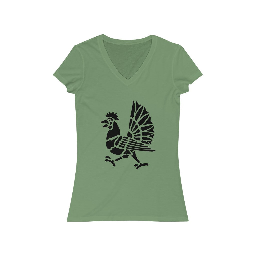 Bird 3 - Women's Jersey Short Sleeve V-Neck Tee