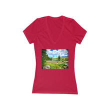 Load image into Gallery viewer, Yosemite 4 - Women&#39;s Jersey Short Sleeve V-Neck Tee
