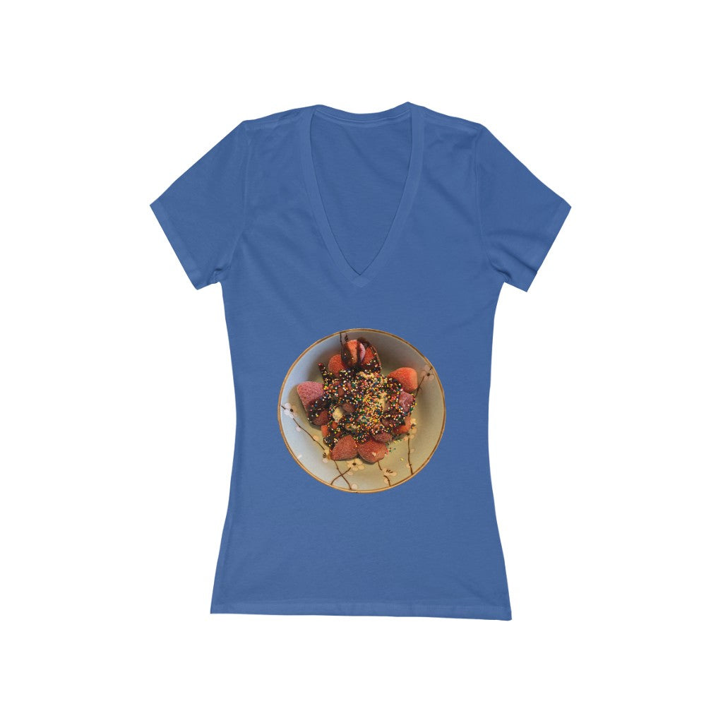 A Child's Delight - Women's Jersey Short Sleeve V-Neck Tee