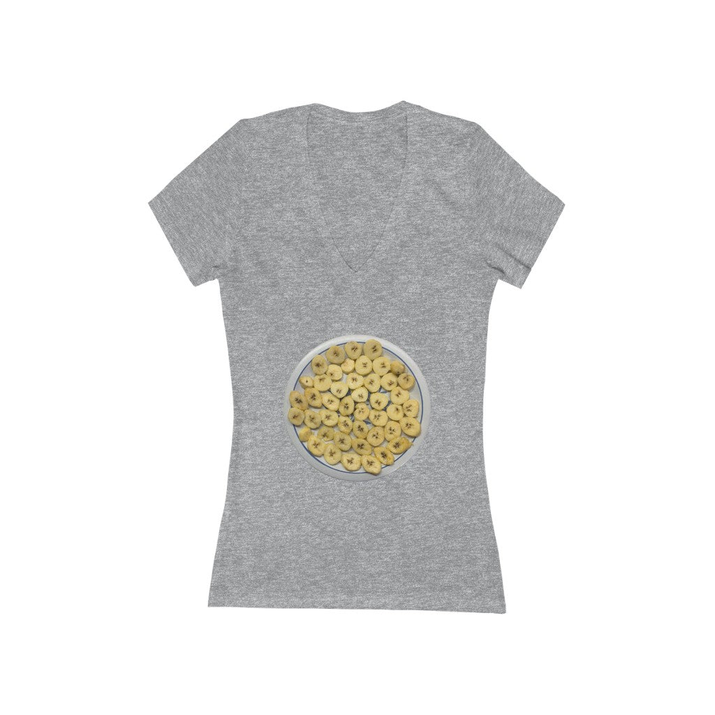 Plantains - Women's Jersey Short Sleeve V-Neck Tee