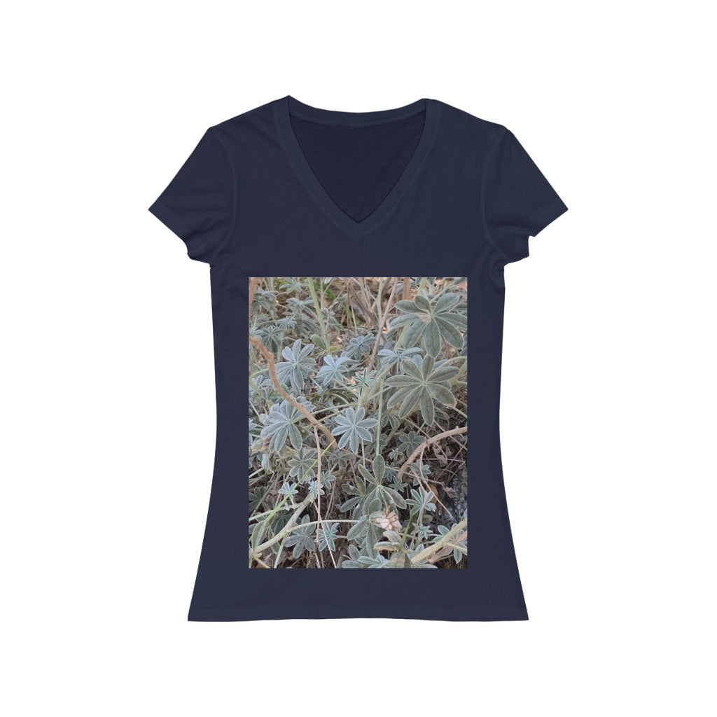 Plant 1 - Women's Jersey Short Sleeve V-Neck Tee