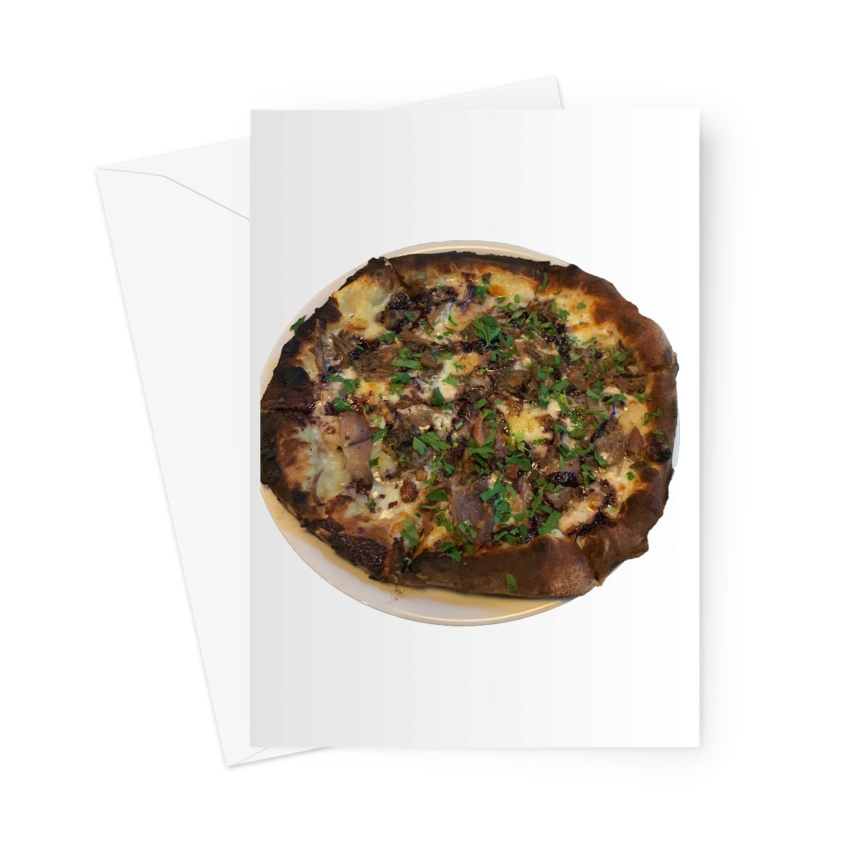 Gormet Pizza Greeting Card