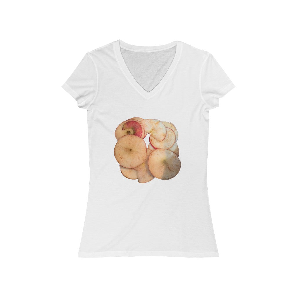 Spiced Apples - Women's Jersey Short Sleeve V-Neck Tee